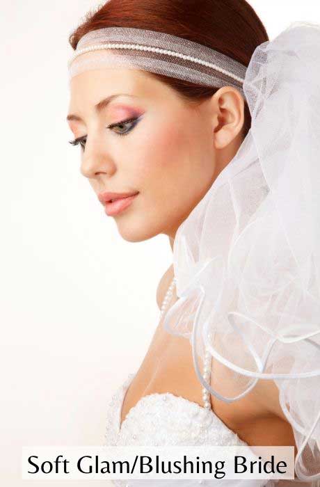 Soft Glam and Blushing Bride Wedding Makeup.
