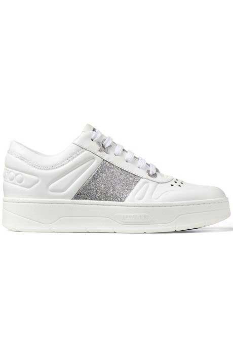 Jimmy Choo wedding sneaker with sparkle.
