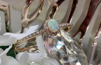 A beautiful engagement ring from Diamond Jewelers
